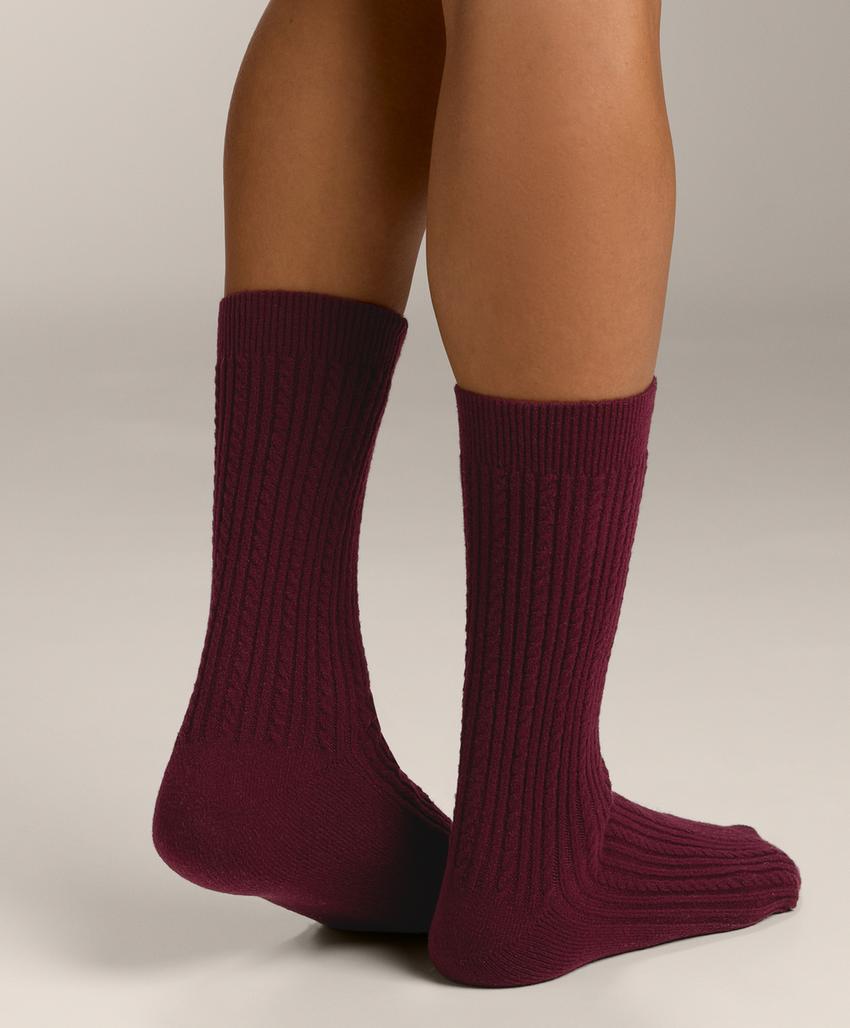 Носки с классическим узором аран на 2 пары