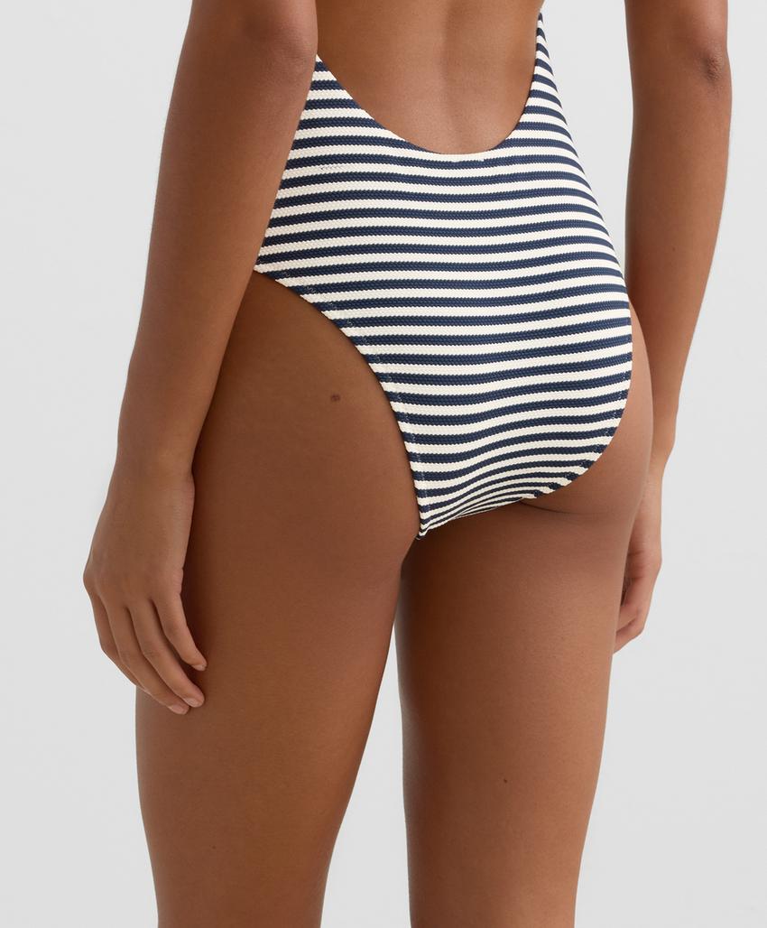 Купальник с галстуком в полоску