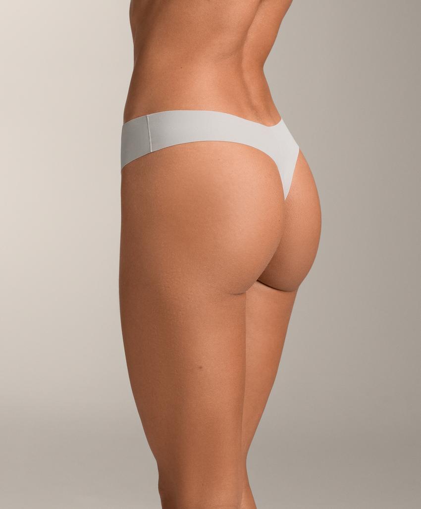 5 трусиков-тонгов из полиамидного микса с лазерной порезкой