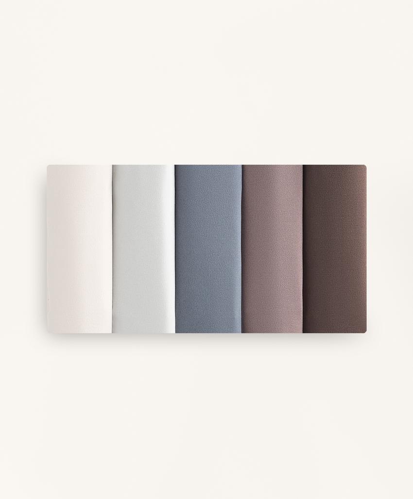 5 трусиков-тонгов из полиамидного микса с лазерной порезкой