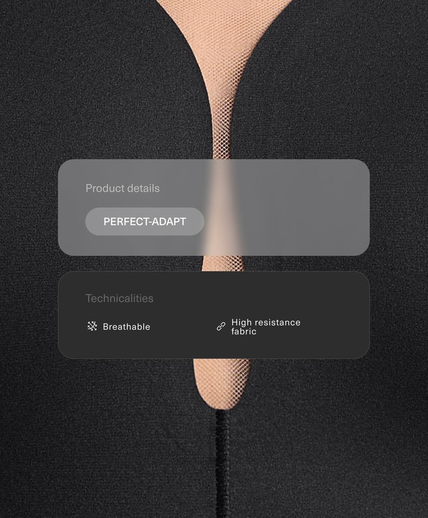 Длинный комбинезон из тонкой сетки perfect-adapt