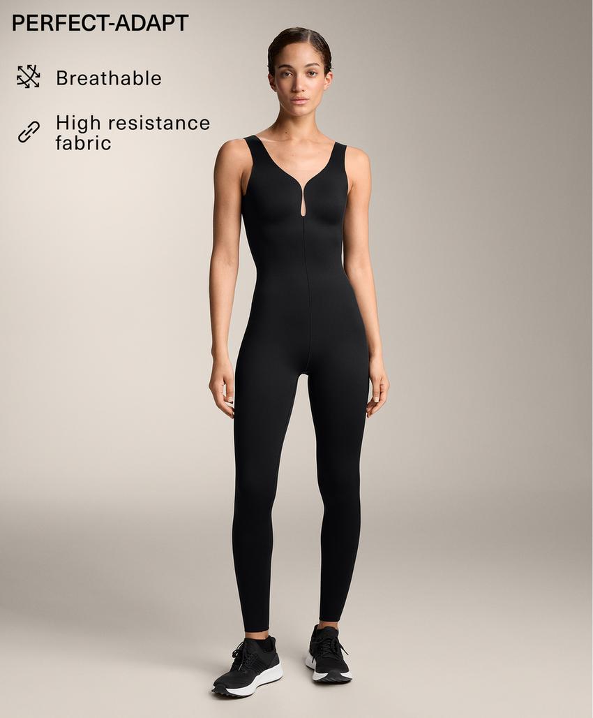 Длинный комбинезон из тонкой сетки perfect-adapt