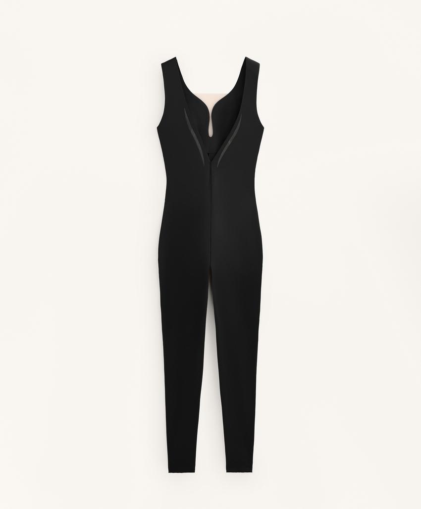 Длинный комбинезон из тонкой сетки perfect-adapt