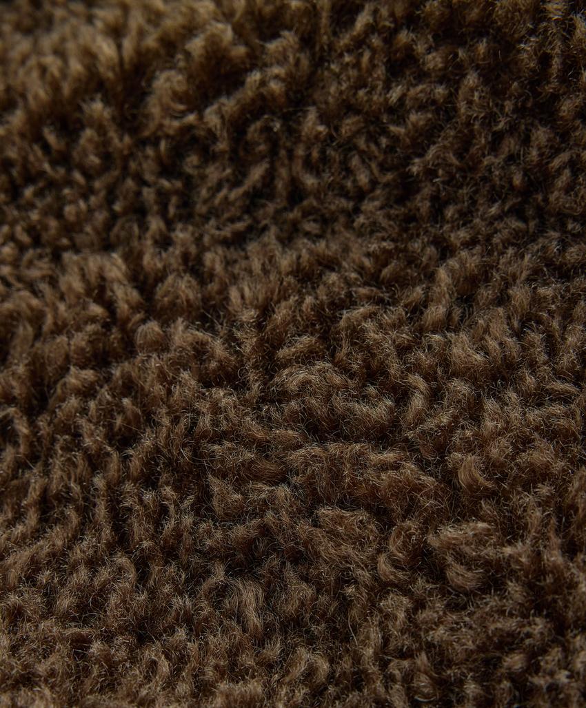 Текстурированная куртка из меха медведицы