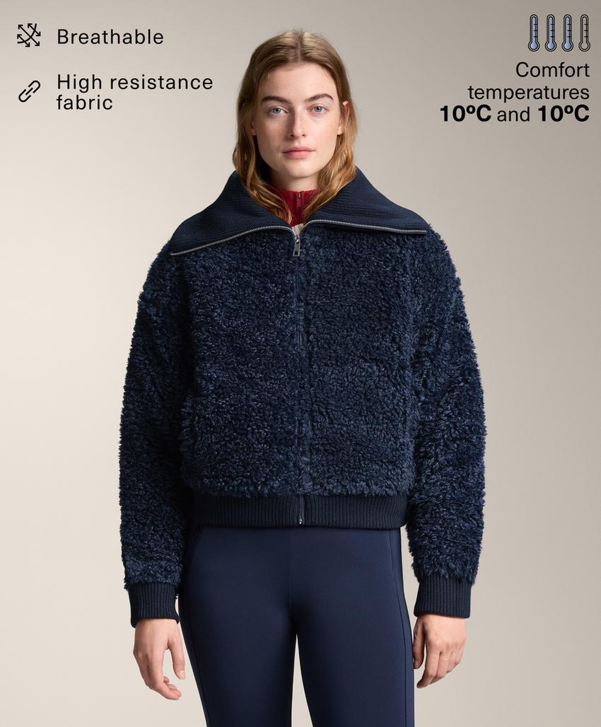 Текстурированная куртка из меха медведицы