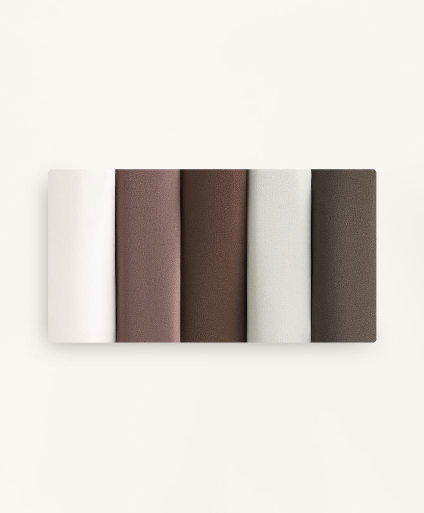 5 невидимых классических трусиков из плотного полиамида со срезом v