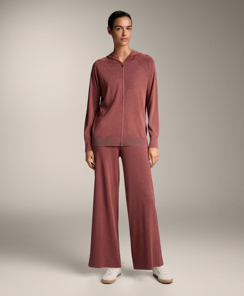 Прямые вязаные брюки с эффектом выцветания