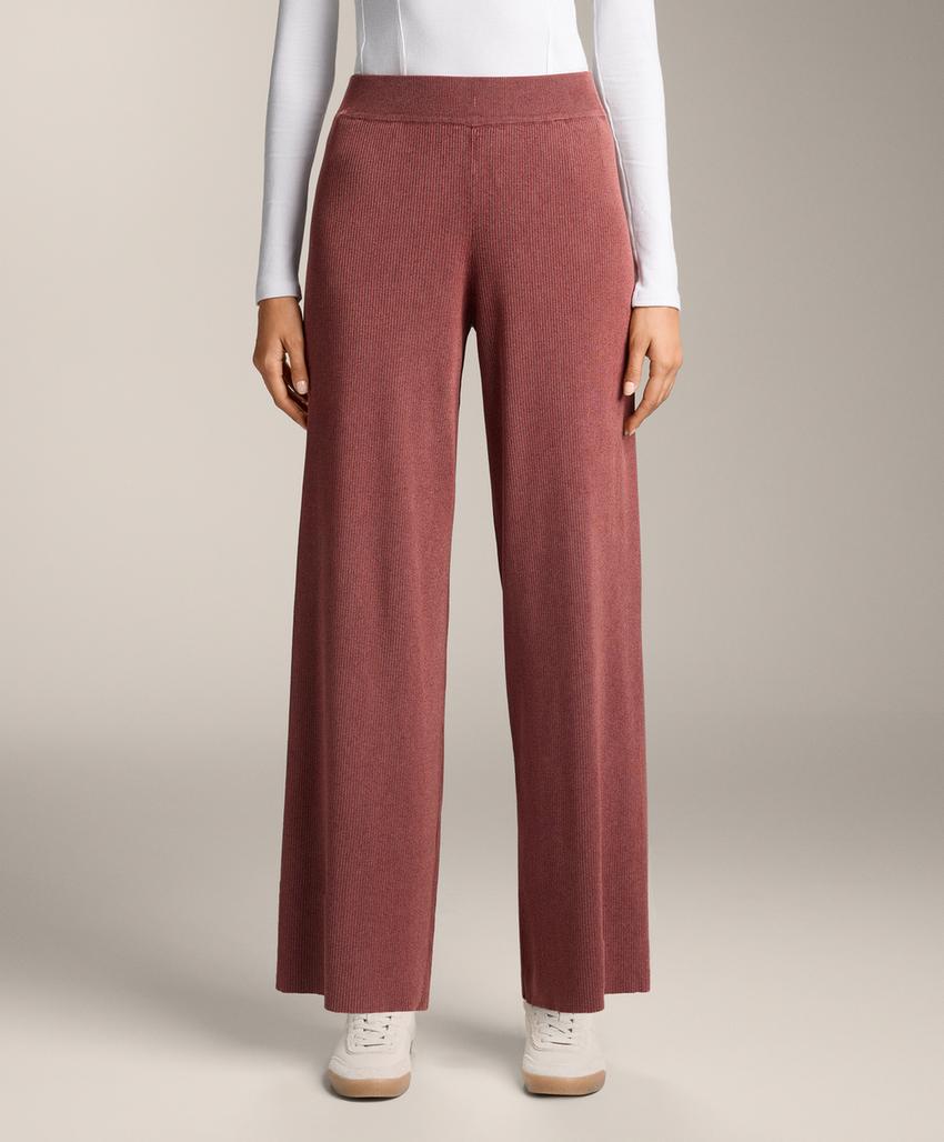 Прямые вязаные брюки с эффектом выцветания