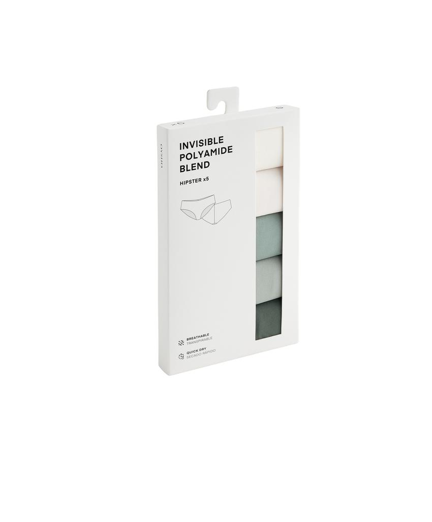 Набор из 5 невидимых женских стрингов из полиамидного смесового материала