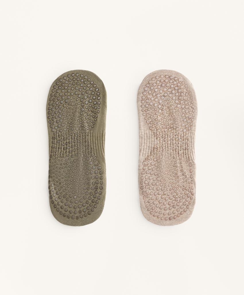 2 пары носков из смесового хлопка для йоги и пилатеса