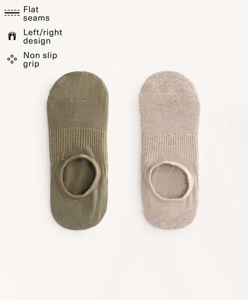 2 пары носков из смесового хлопка для йоги и пилатеса