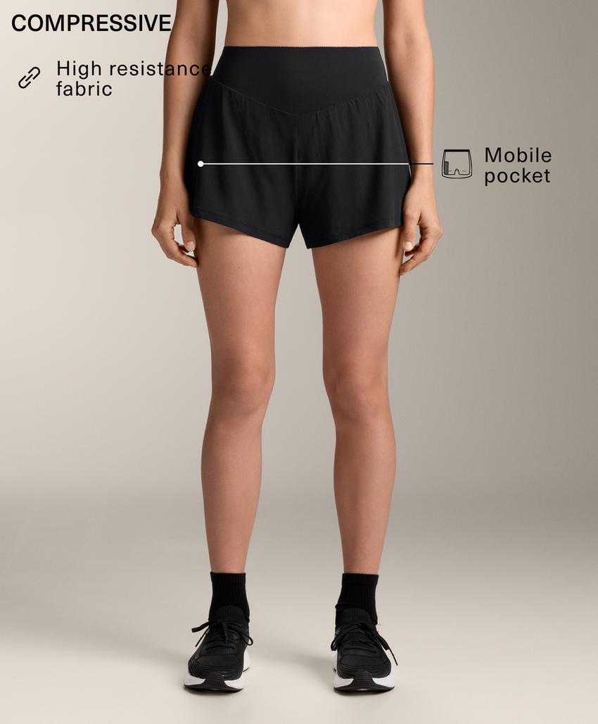 Shorts compressive pocket 10 cm