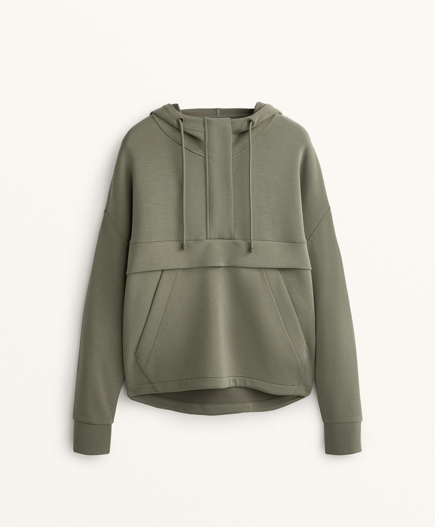 Толстовка на молнии из мягкого модала