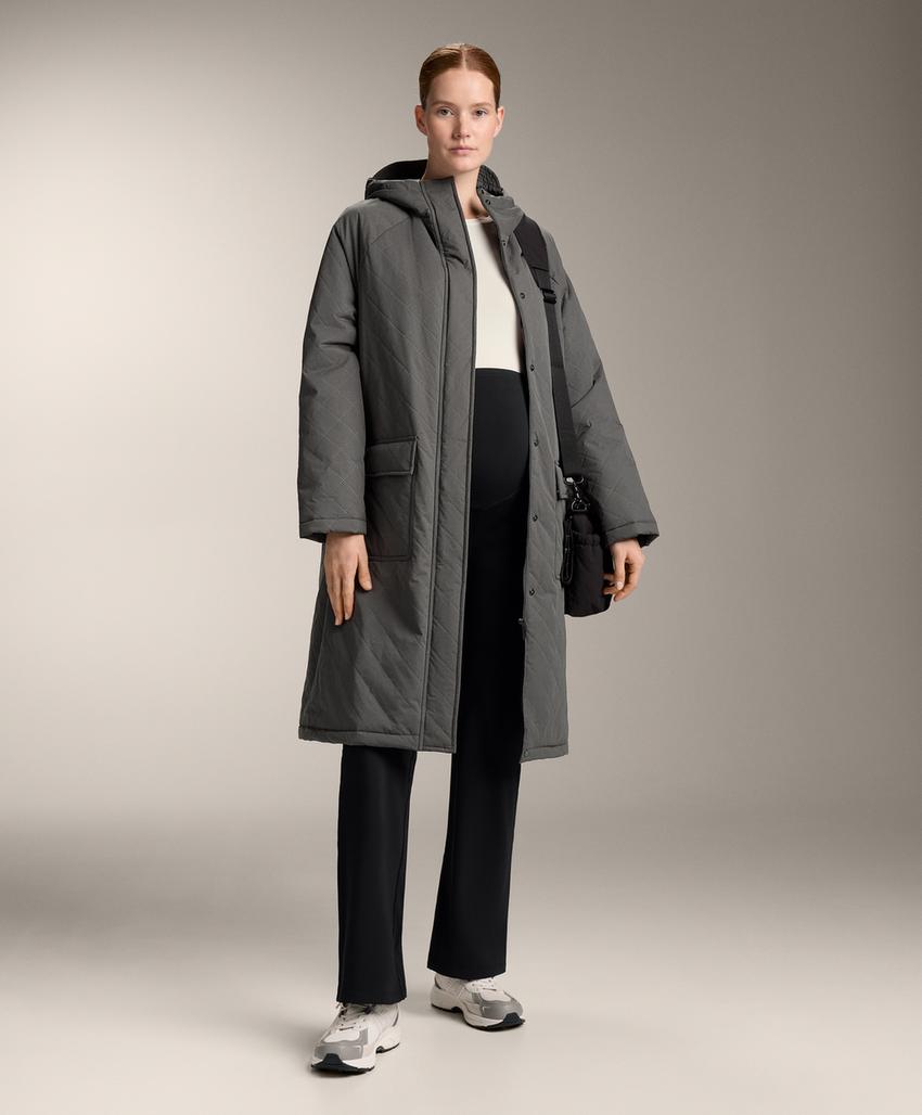 Расклешенные теплые брюки для беременных