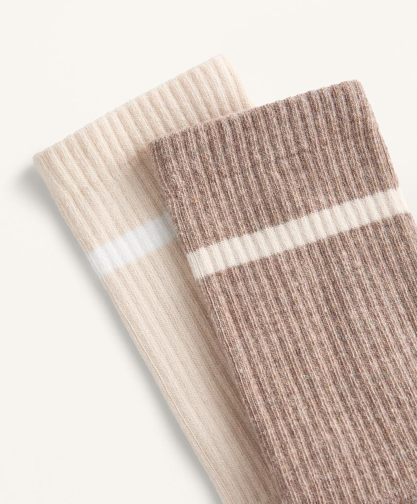 2 пары классических носков из смесового хлопка для йоги и пилатеса