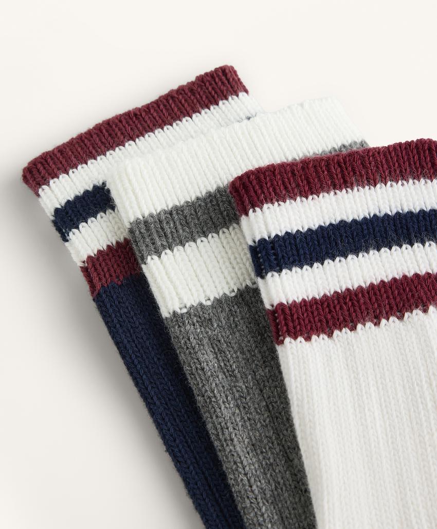 3 пары классических носков из смесового хлопка