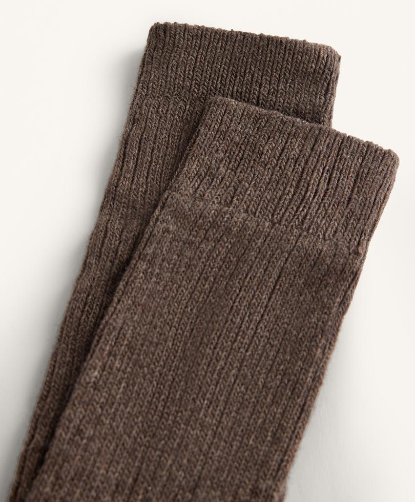 Гольфы с 21% кашемира и 14% шерсти