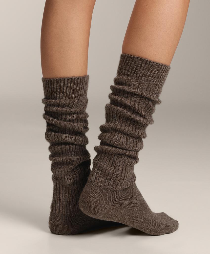 Гольфы с 21% кашемира и 14% шерсти