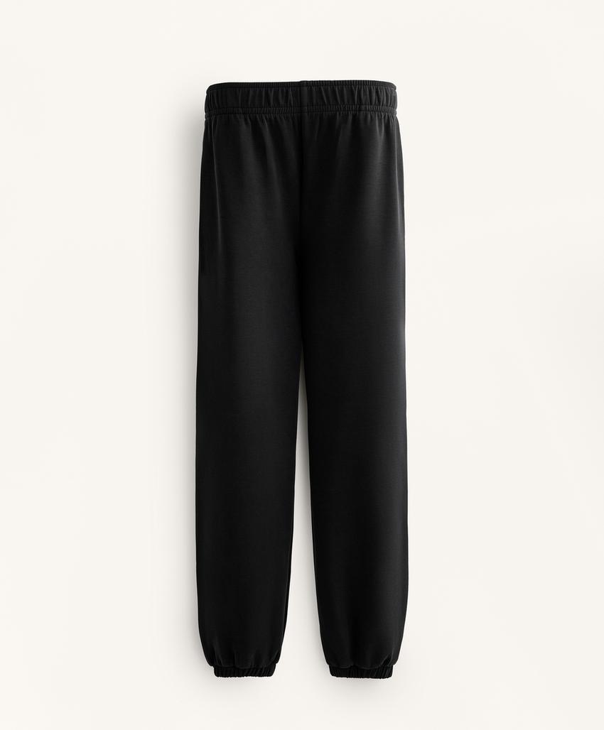 Брюки-джоггеры с начесом из ткани с модалом