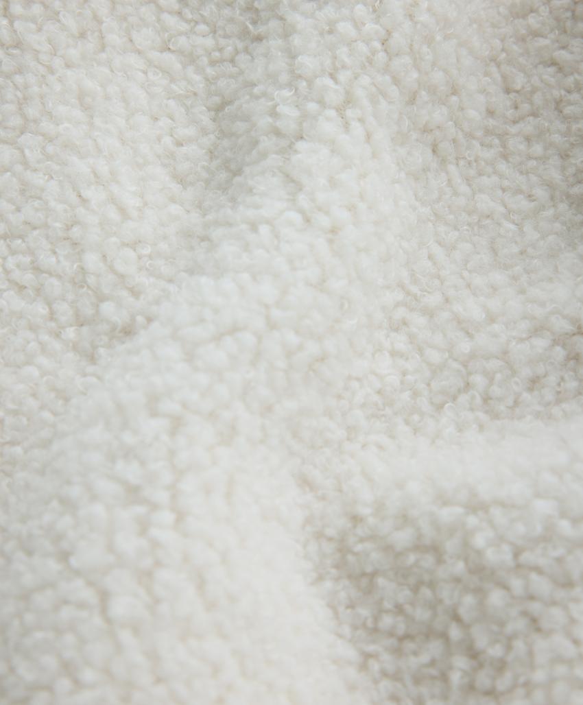 Lightweight faux-shearling jogging trousers