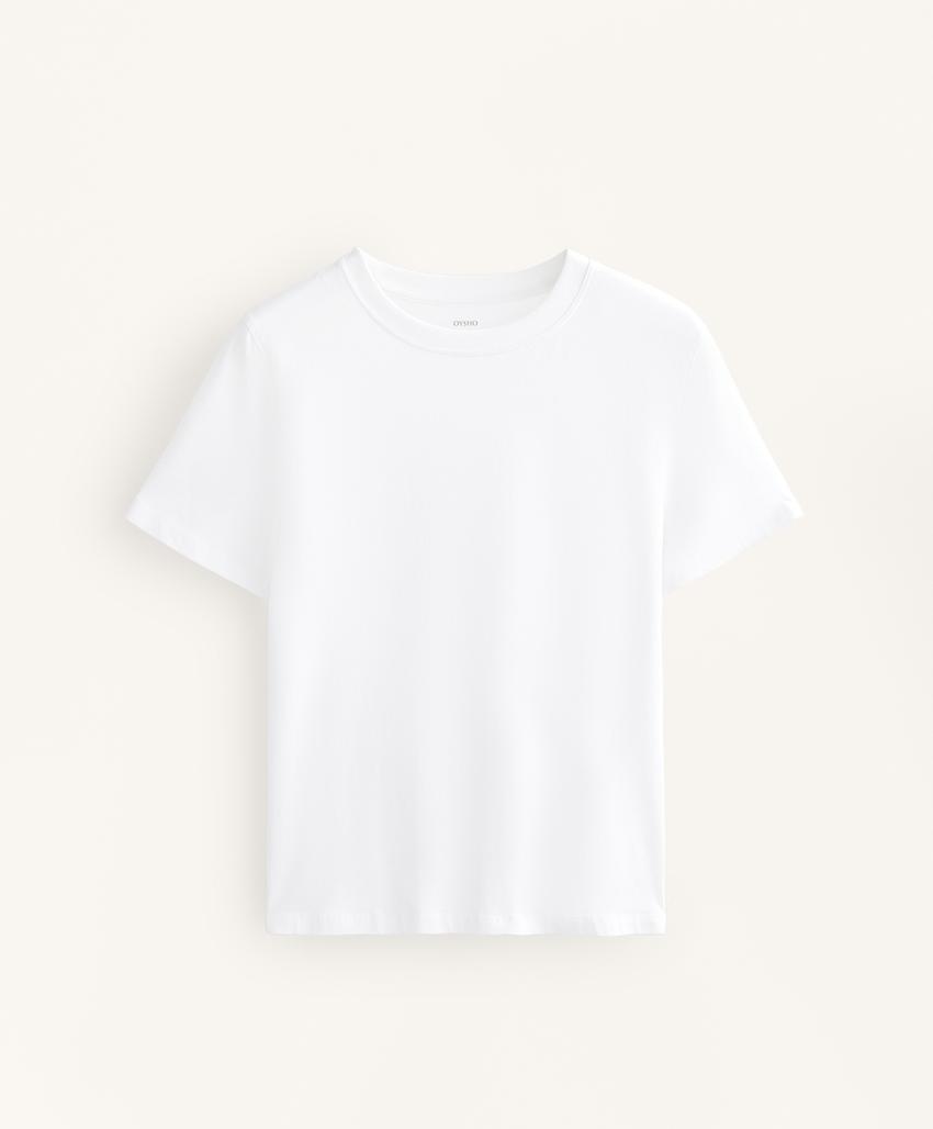 Футболка из смесового хлопка с короткими рукавами