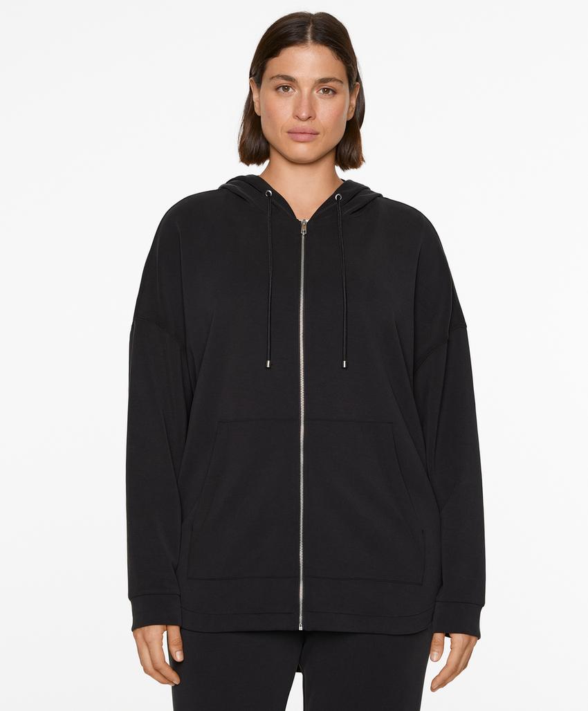 Удлиненная куртка из мягкой ткани с модалом