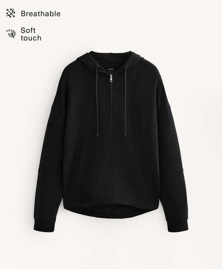 Куртка с капюшоном из мягкого модала