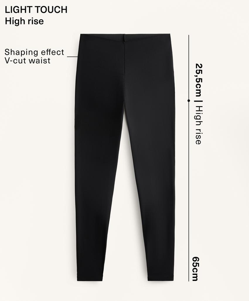 Легинсы Light Touch с поясом V-образной формы, длина 65 см