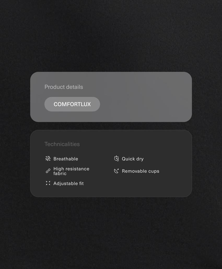 Топ comfortlux с регулируемыми бретелями