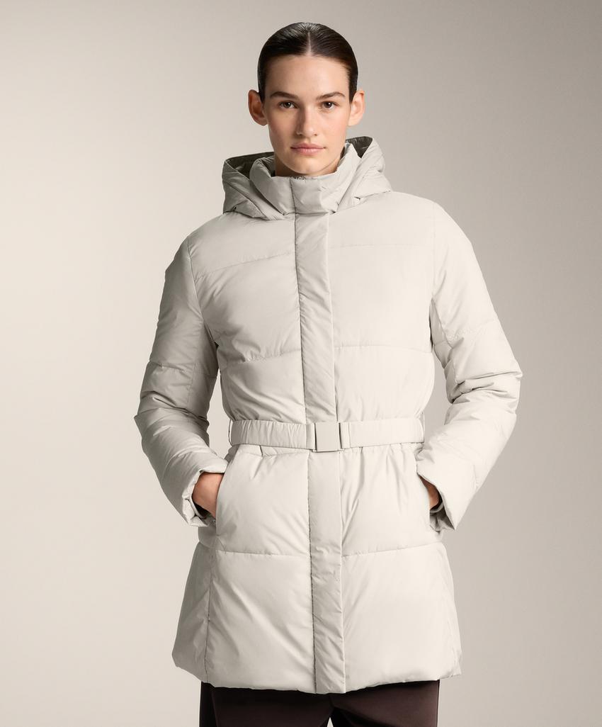 Водоотталкивающая утепленная куртка миди Primaloft®