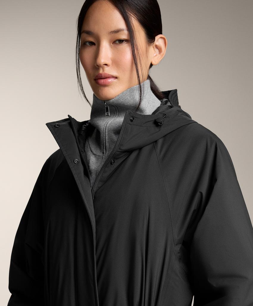 Легкая теплая длинная водонепроницаемая куртка с подкладкой 10k ThindownTM