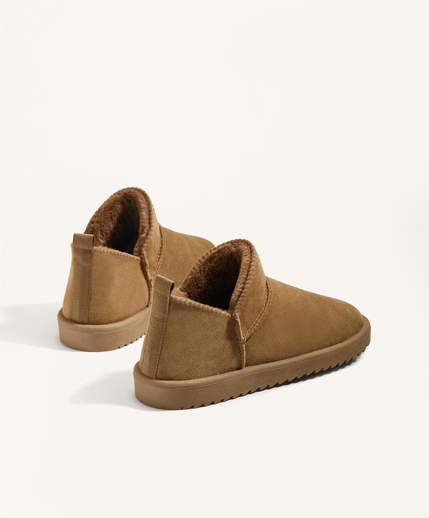 Кожаные ботильоны