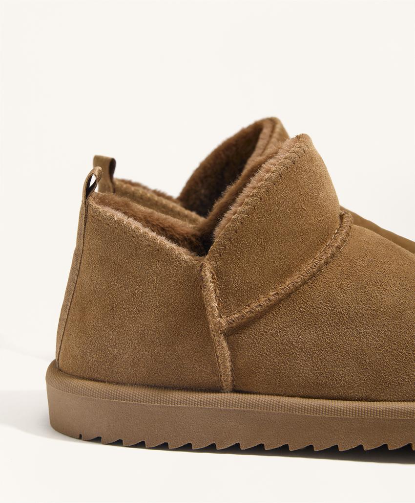 Кожаные ботильоны