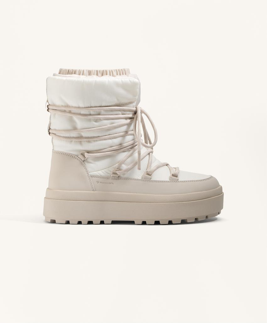 Комбинированные ботинки со шнуровкой