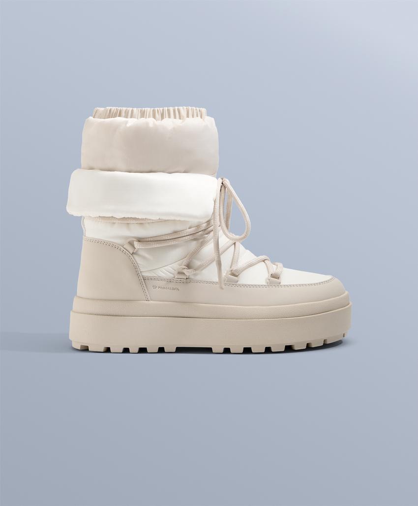 Комбинированные ботинки со шнуровкой