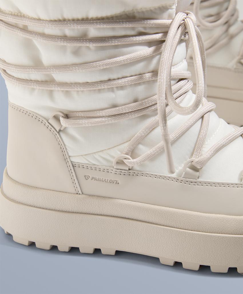 Комбинированные ботинки со шнуровкой