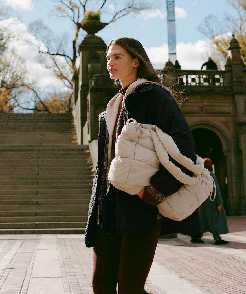 Стеганая сумка-шопер