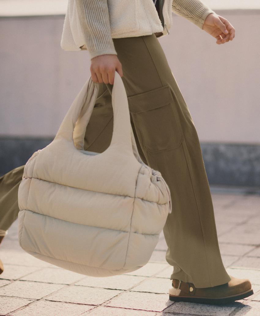 Стеганая сумка-шопер