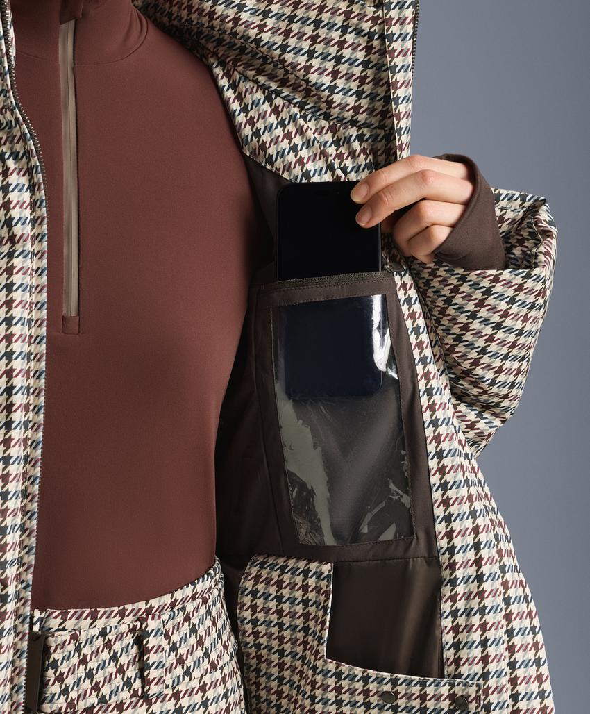 Утепленная куртка с принтом Down от Minardi Piume Company SKI 10 000 мм