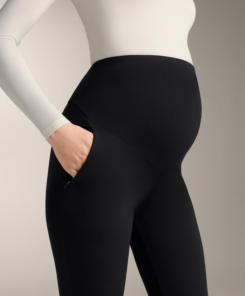 Утепленные легинсы для беременных длиной 70 см