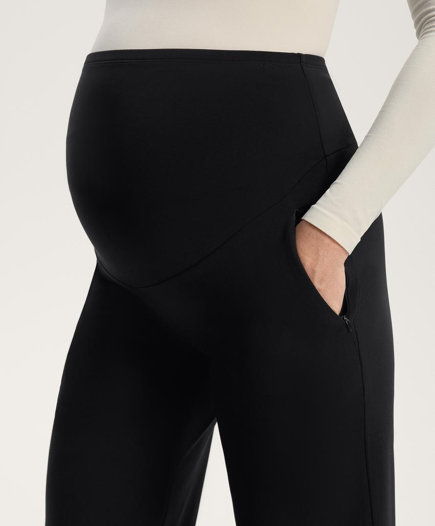 Прямые теплые брюки для беременных