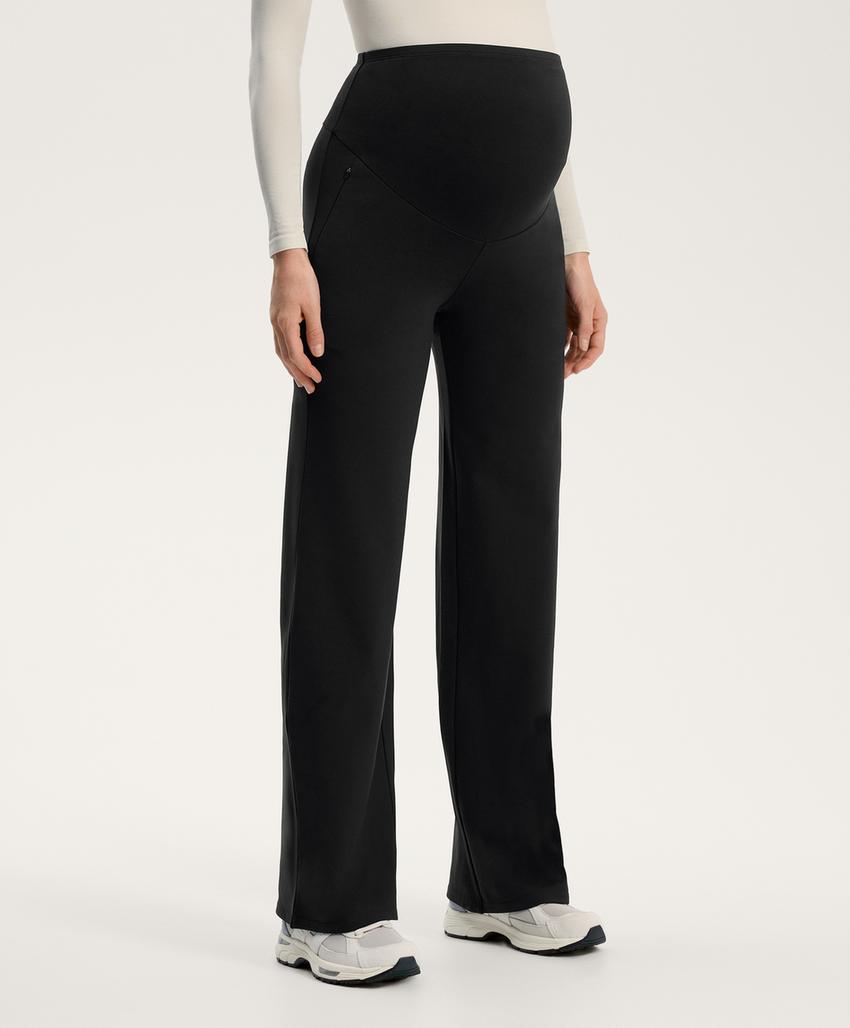 Прямые теплые брюки для беременных