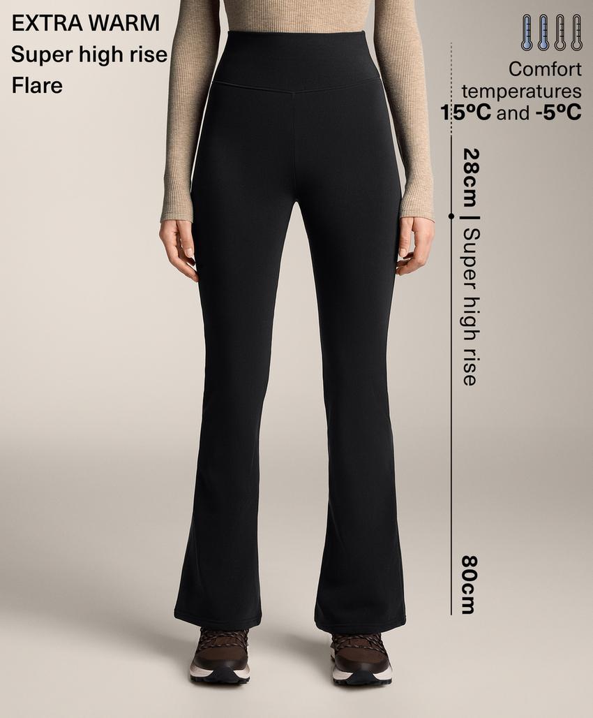 Flare extra Warm seamless super high rise trousers