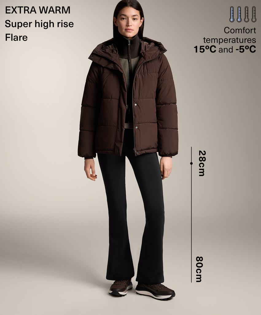 Flare extra Warm seamless super high rise trousers