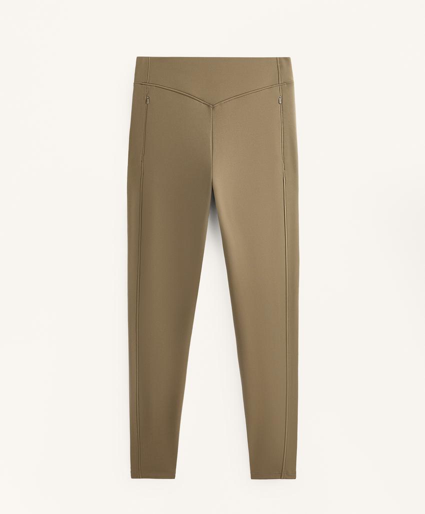 Легинсы длиной до щиколотки Warm с карманами и высокой посадкой, 70 см