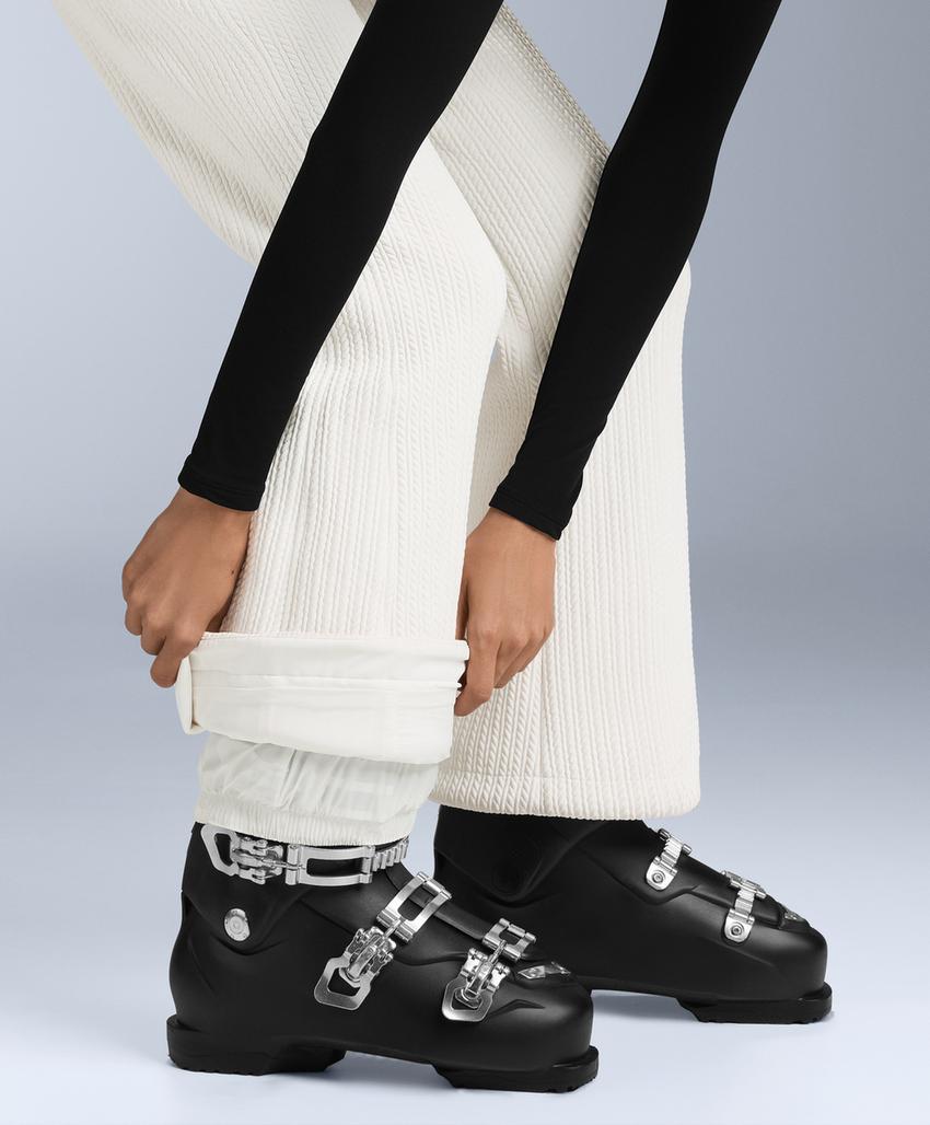 Water-resistant SKI flare dungarees