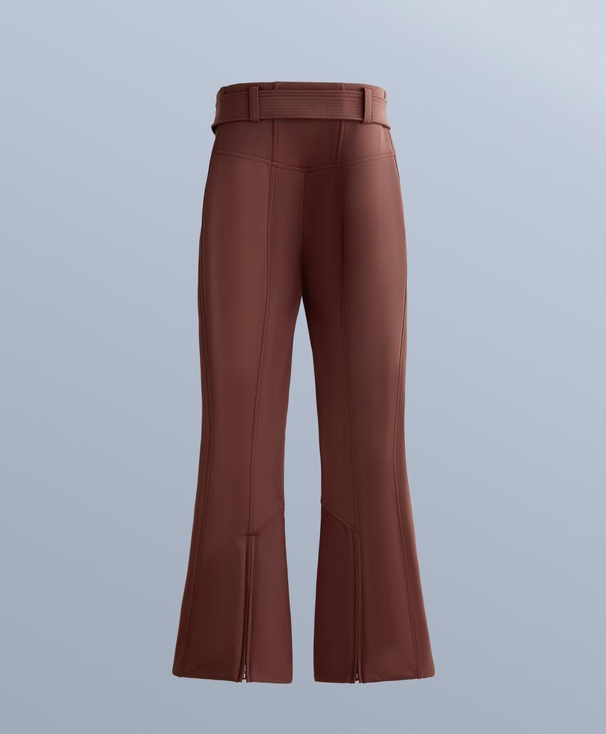 Водостойкие эластичные расклешенные брюки SKI с высокой посадкой