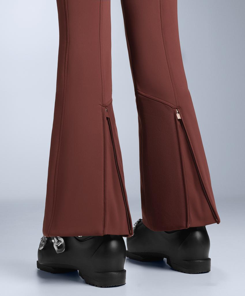 Водостойкие эластичные расклешенные брюки SKI с высокой посадкой