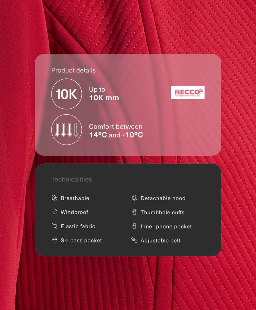 Водостойкий облегающий эластичный комбинезон SKI