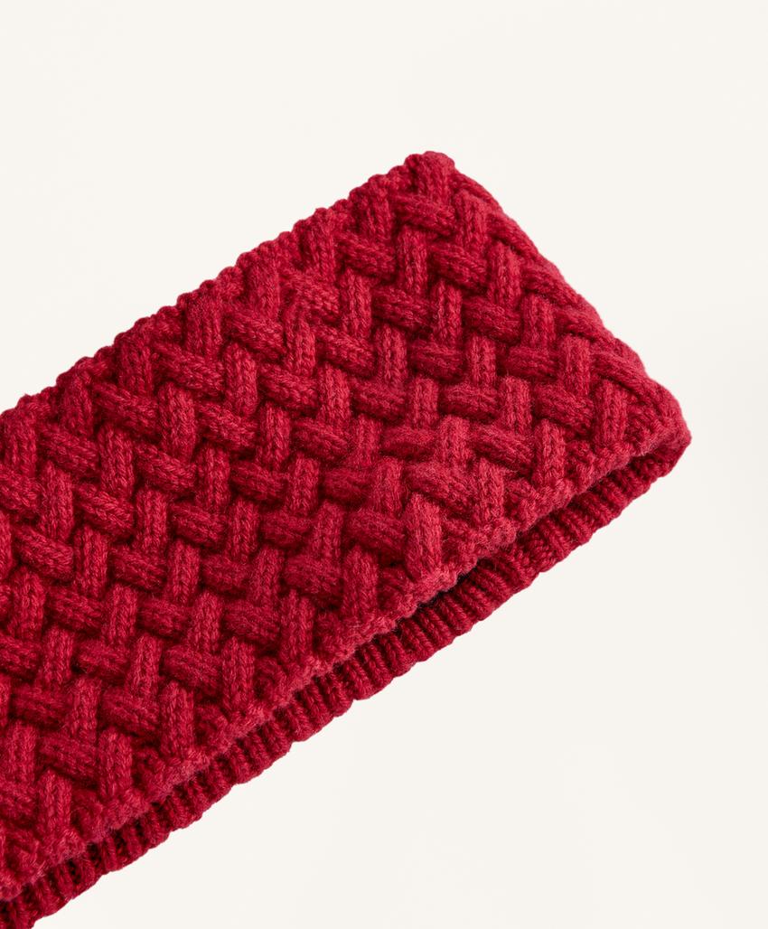 Плетеная вязаная ободок 10 см